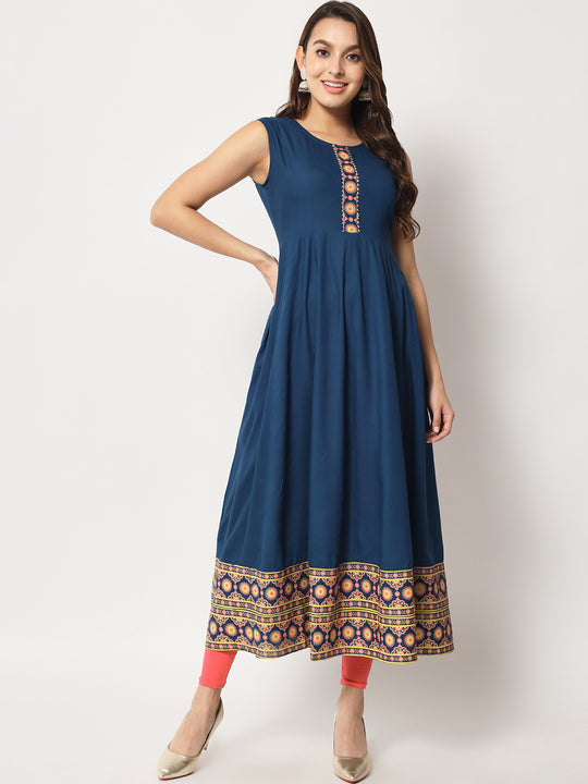 Blue - Anarkali Kurta - Ryan's