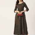 Black Printed Kurta