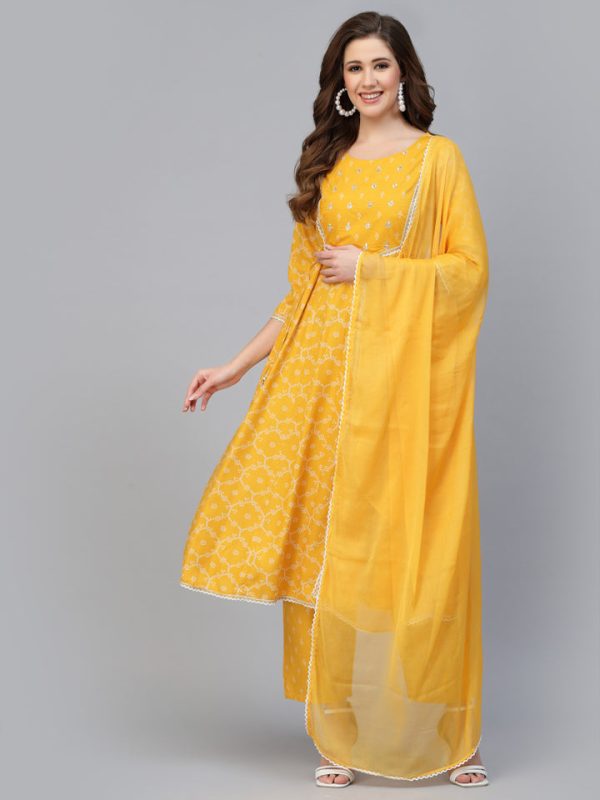 Kurta, Pant and Dupatta Set - Image 3