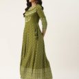 Green  Rayon Printed Kurta