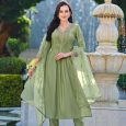 Pista Green Fancy Kurta Set