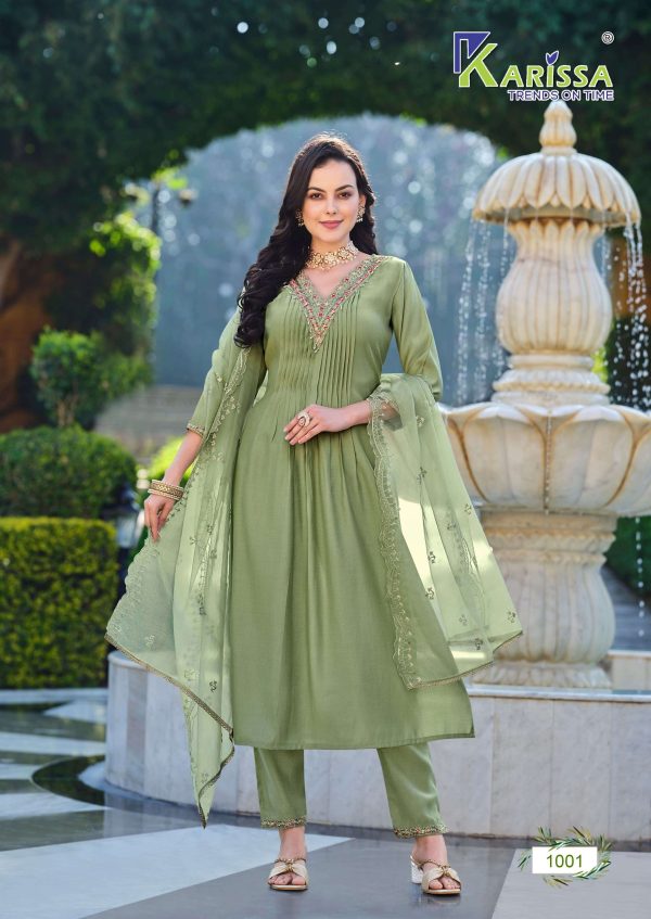 Pista Green Fancy Kurta Set