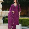 Purple Fancy Kurta Set