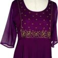 Purple Hand worked Kurta