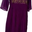 Purple Hand worked Kurta