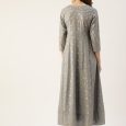 Grey Printed Anarkali Kurta