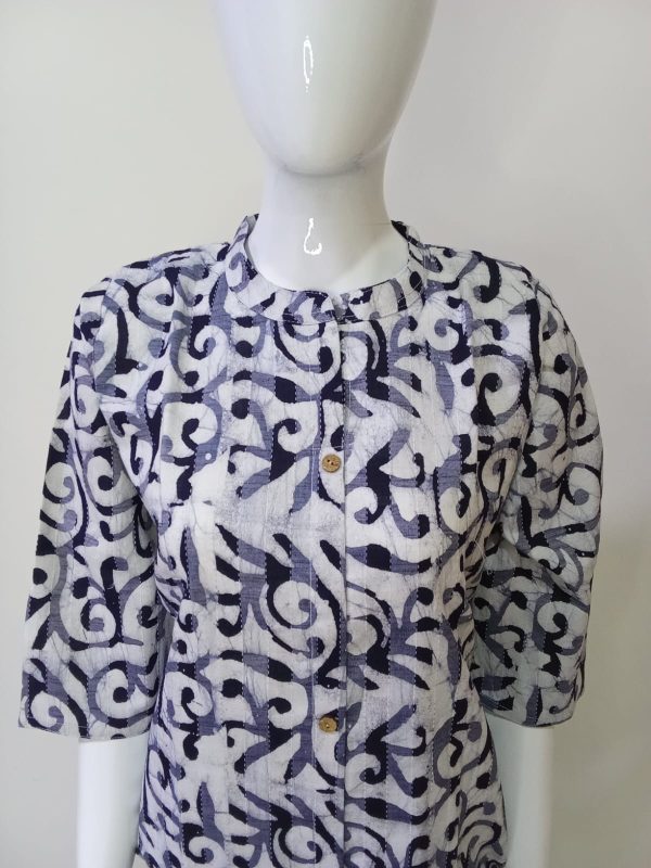 Batik Printed Cotton Kurta - Image 2