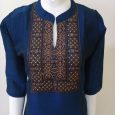 Royal Blue Yoke Design Kurta