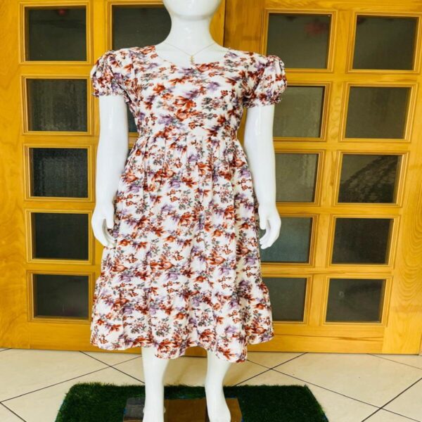 Floral Printed Frock Kurti