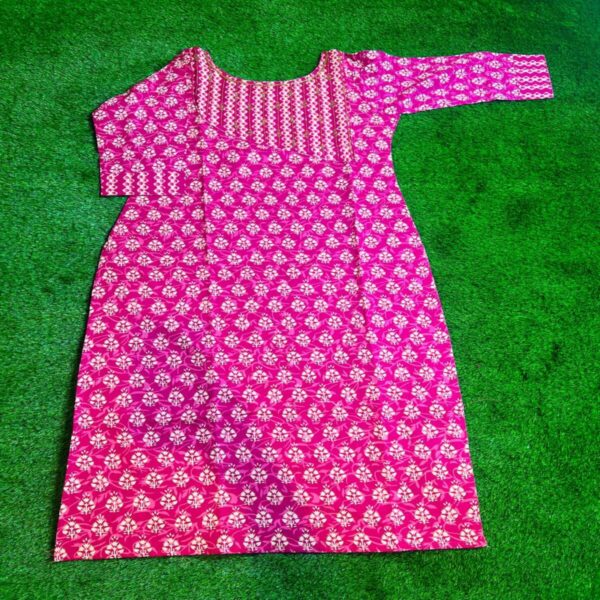 Magenta Beads Work Kurta